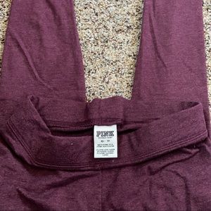 Maroon cotton leggings